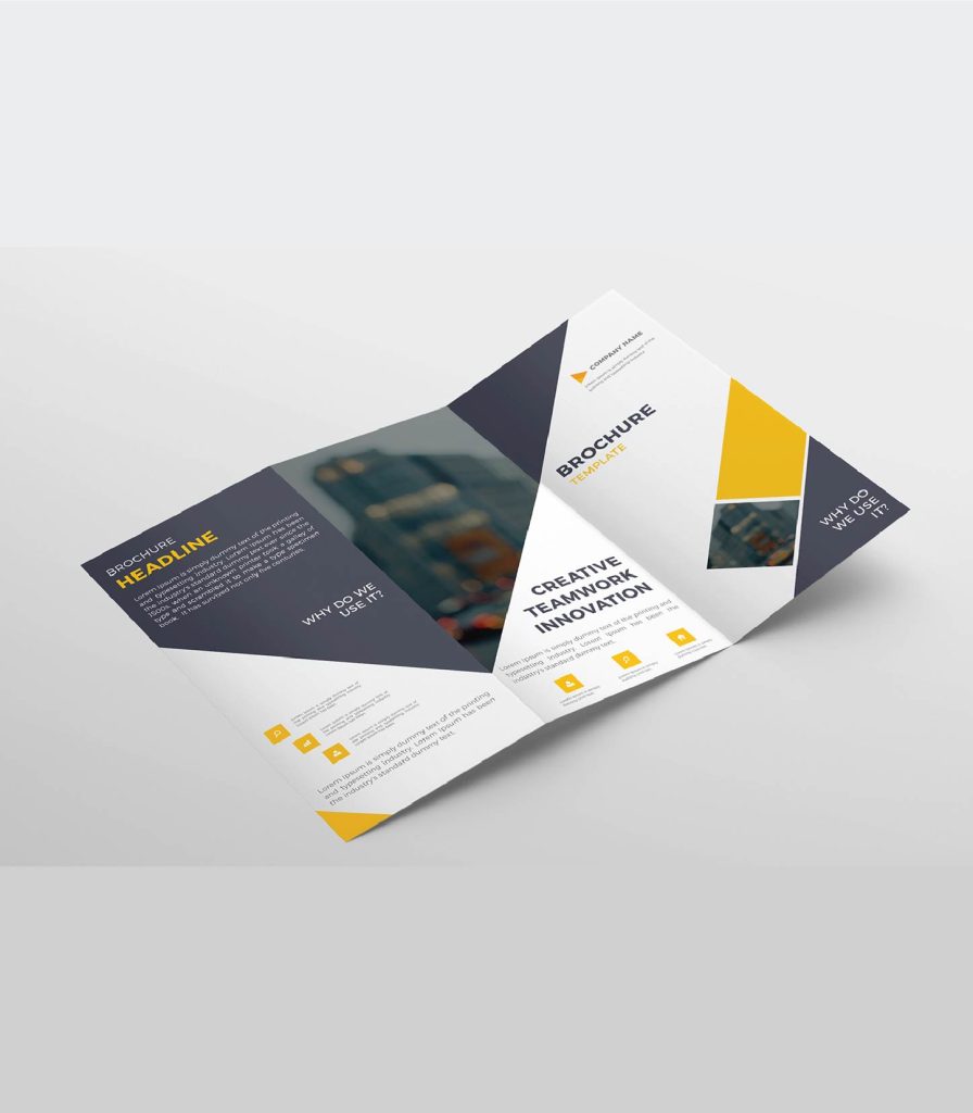 Tri-fold brochure printing in Dubai