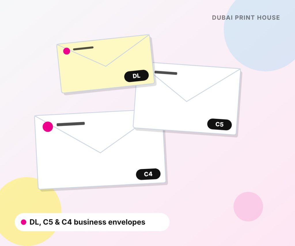 DL, C5 and C4 envelope printing in Dubai