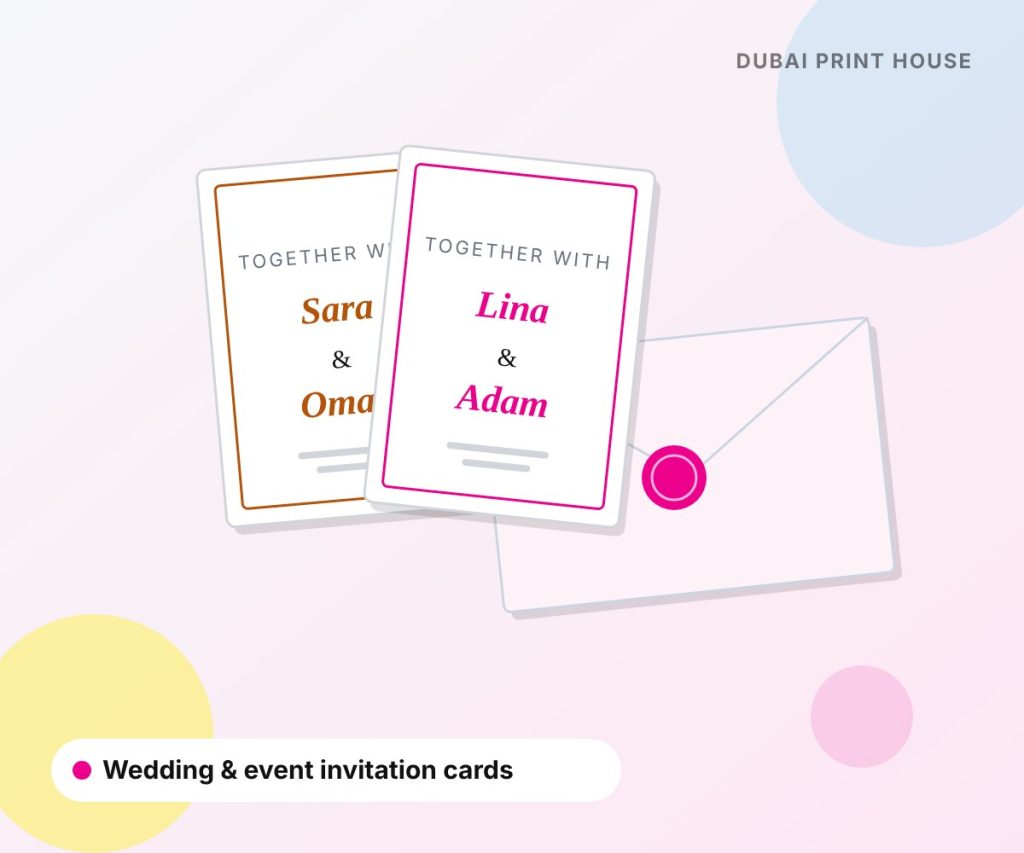 Wedding invitation card printing in Dubai