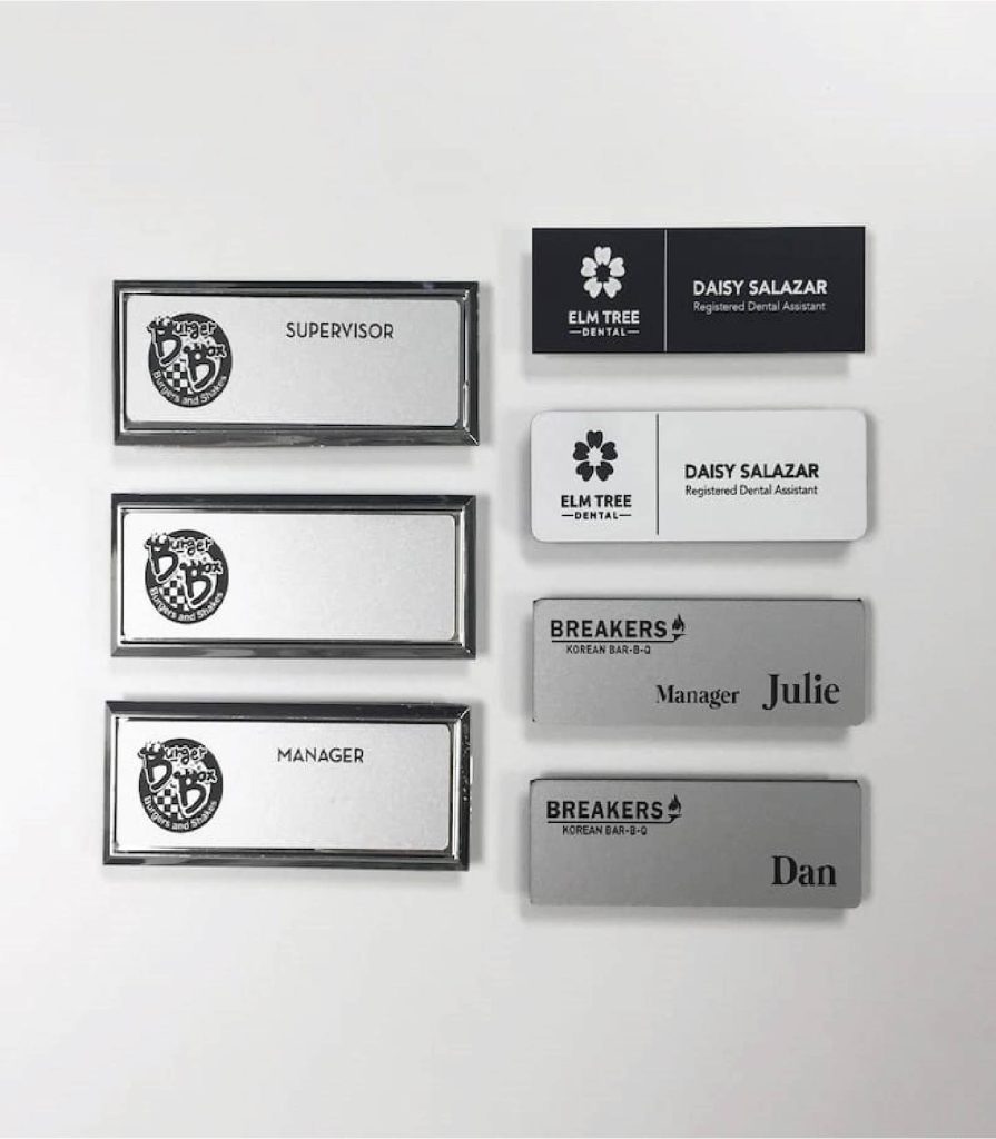 Custom name badges in Dubai