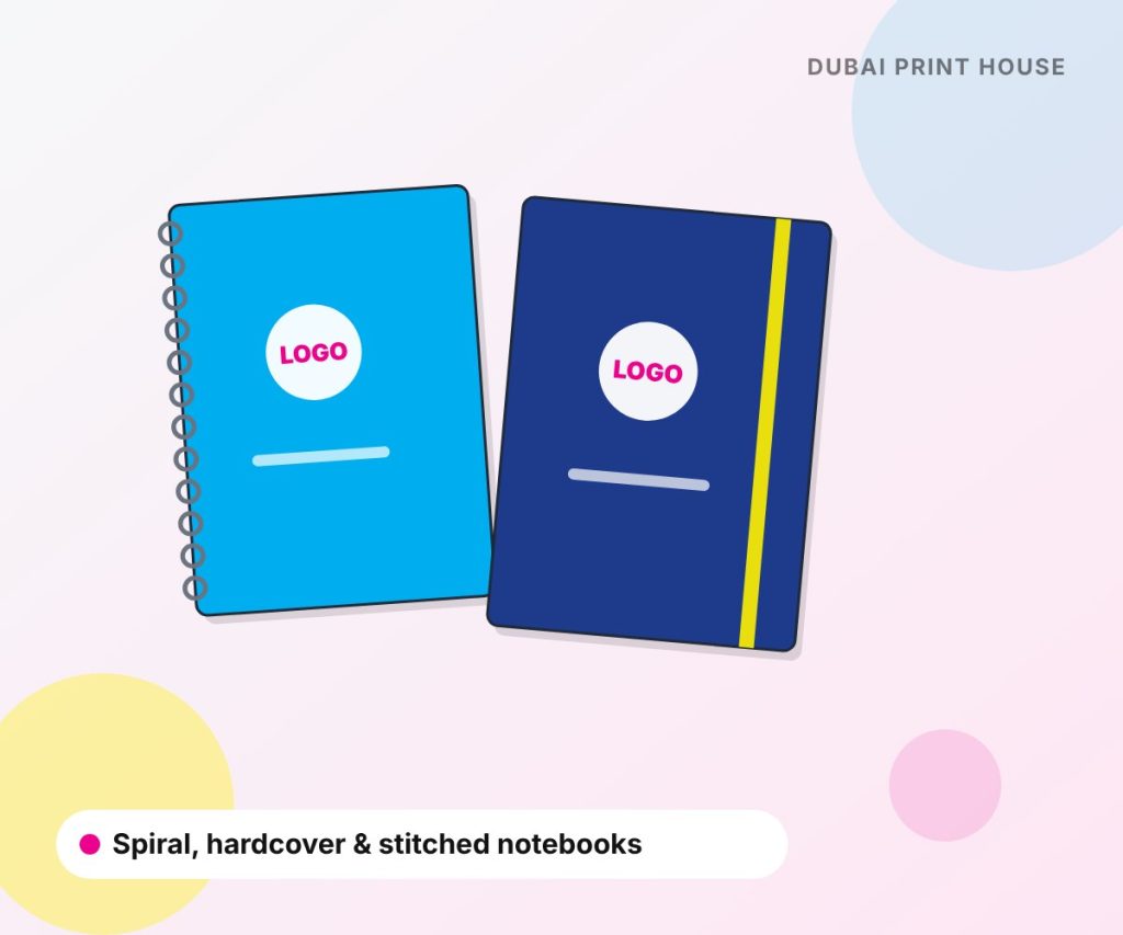 Spiral and hardcover notebook printing in Dubai
