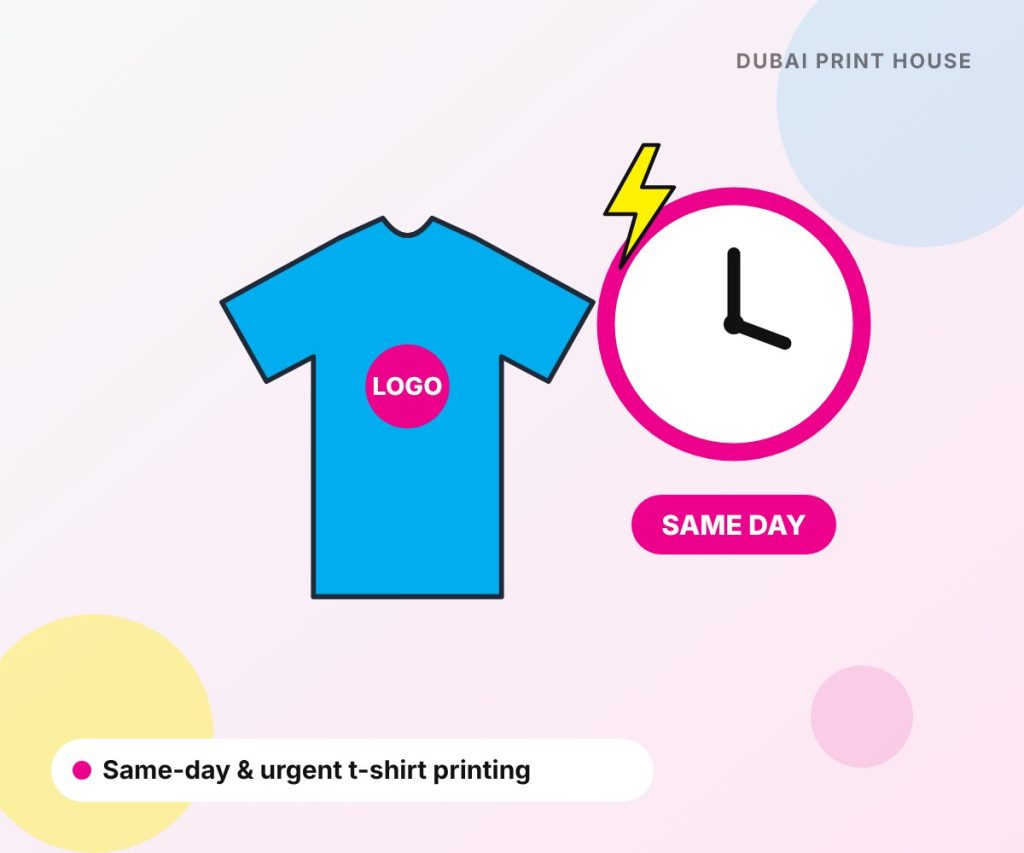 Same-day t-shirt printing in Dubai